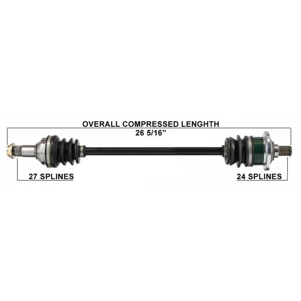 Tytaneum Front Left Right CV Axle for Prowler HDX 500 4x4 Ltd XT 2014-2015