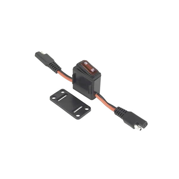 Bazooka LED Illuminated Inline Switch 16A 12V SAE Plug PR-ILS16
