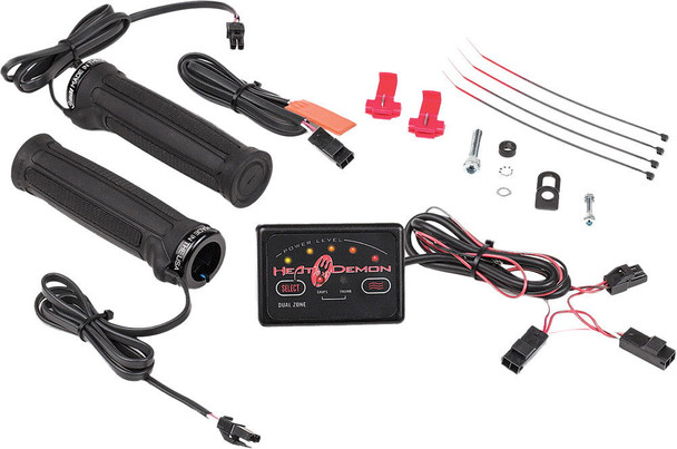 Heat Demon 40W Adjustable Dual Zone ATV Heated Grips Thumb Warmer 215047
