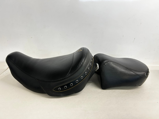 1997-2007 Harley Davidson FLHR Road King Studded Front Rear  Seat