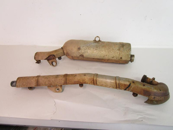 Suzuki LTF 400F Eiger Manual Exhaust Header Muffler *CRACK* 14310-38F30 2002-10