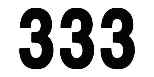 Factory Effex 3pk 5in Pro Number 3 Stickers Black 03-0273