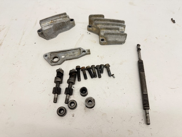 1988 Kawasaki KDX 200 OEM Engine Power Valve Exhaust Valve W Cylinder Covers