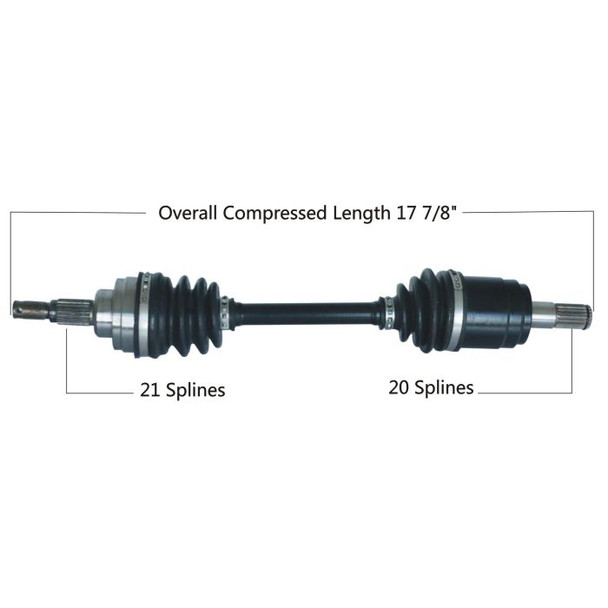 Tytaneum Front Left Right CV Axle for Honda Rancher 350 4x4 ES S TRX350FE FM 06