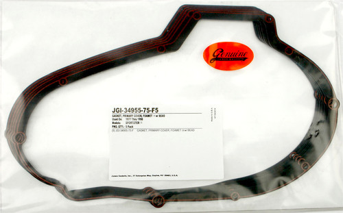 Beaded Foamet Primary Cover Gasket 5 Pack James Gaskets 34955-75-F5