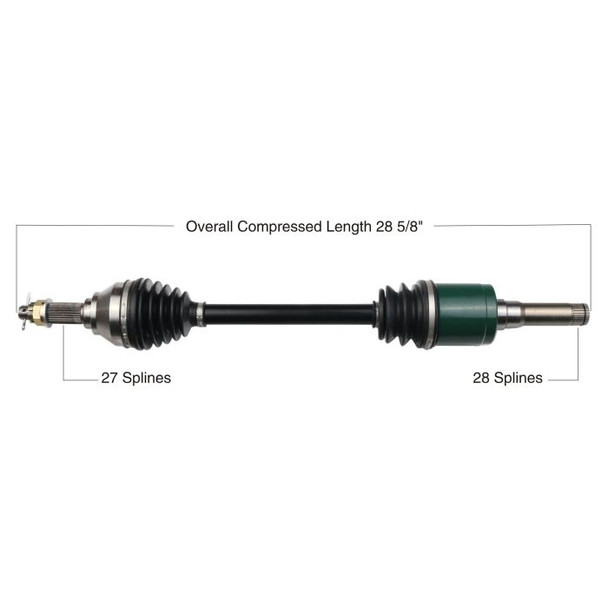 Tytaneum Front Left Right CV Axle for Gator XUV 825E M 865M 18-19 835 865R 18-20