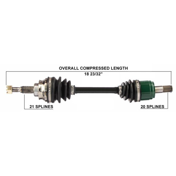 Tytaneum Front Right CV Axle 813-0067 for Honda Foreman 400 4x4 TRX400FW 95-01