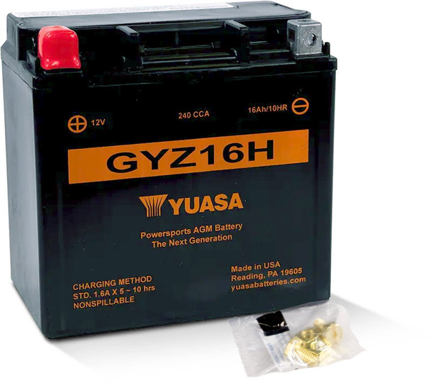 Yuasa AGM Maintenance-Free Battery GYZ16H for Motorcycle