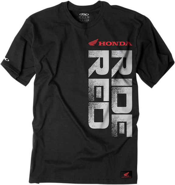 Factory Effex Honda Ride Red Vert Short Sleeve Shirt Black