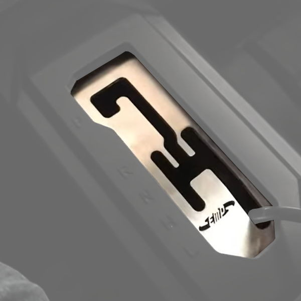 EMP Brushed Stainless Steel Shifter Gate for Honda Talon All 2019-2025