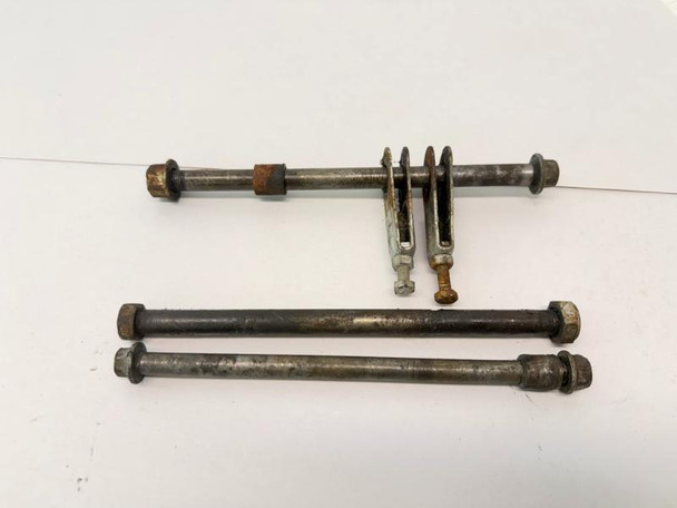 1987 Kawasaki KDX 80 Front Rear Axles and Swing Arm Pivot Bolt 1985-1988