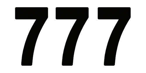 Factory Effex 3pk 8in Pro Number 7 Stickers Black 02-4367