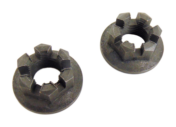 2 Rear Axle Hub Castle Crown Nut 14mmX1.50 fits Yamaha 1989-2004 Breeze 125 YFA1
