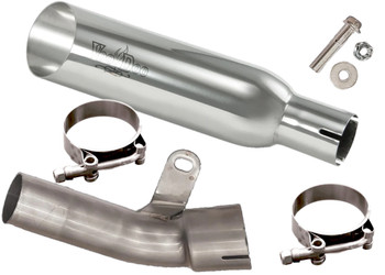 Voodoo Polished Shorty Race Slip-On Muffler VEZX10L6CDP for