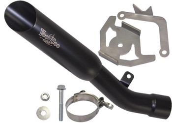 Voodoo Black Shorty Race Slip-On Muffler VEZX636L3B for Kawasaki