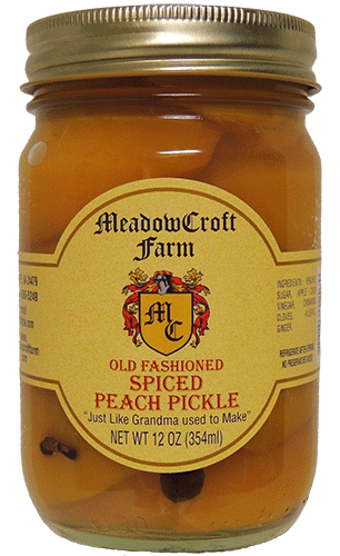 MeadowCroft (2 Pack) Spiced Peach Pickle - Authentic Old Fashioned like Grandma made - MeadowCroft Farm