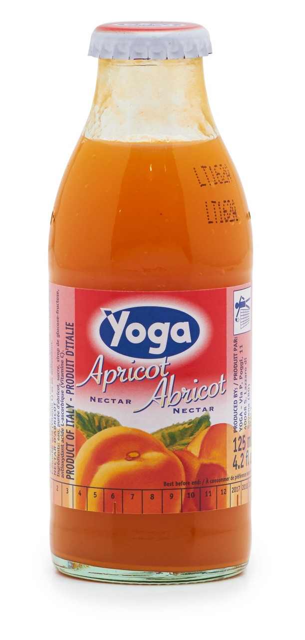 Apricot Nectar Yoga Italy 6 Bottles X 4 2 Fl Oz Each 125 Ml Each 