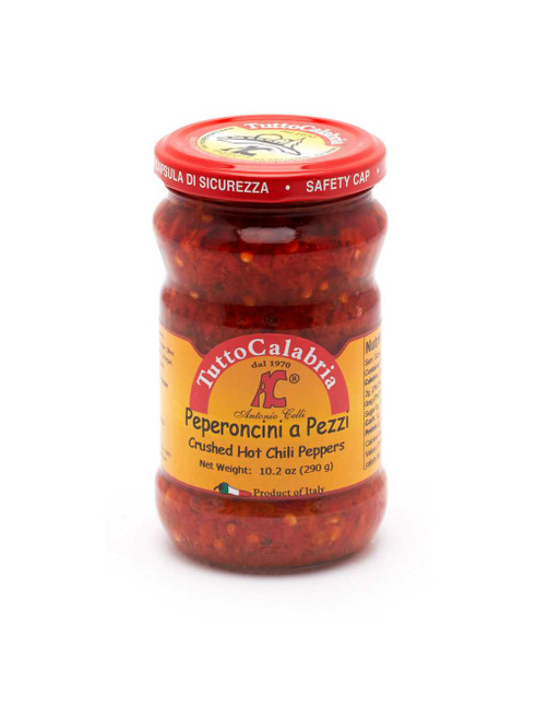 Chili Hot Peppers Crushed, TuttoCalabria, Italy, 10.2 Oz Chili Hot Peppers Crushed, TuttoCalabria, Italy, 10.2 Oz