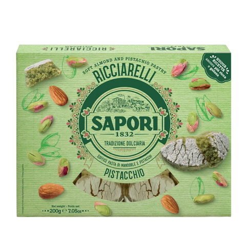 Sapori, Ricciarelli Almond and Pistacchio, 7.05oz