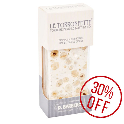 D. Barbero Le Torronefette Crumbly Piedmont Hazelnuts Nougat  200g
