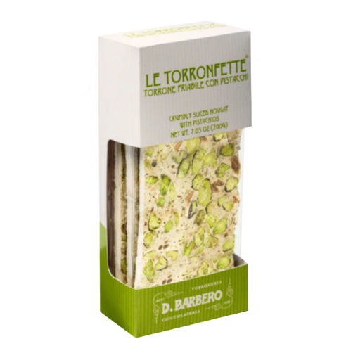 D. Barbero Le Torronefette Crumbly Pistacchio Nougat  200g