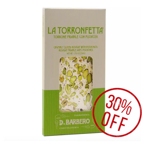 D. Barbero La Torronefetta Crumbly Pistacchio Nougat  50g