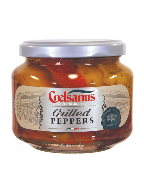 Grilled Peppers in oil, Coelsanus,  Italy (12 oz)