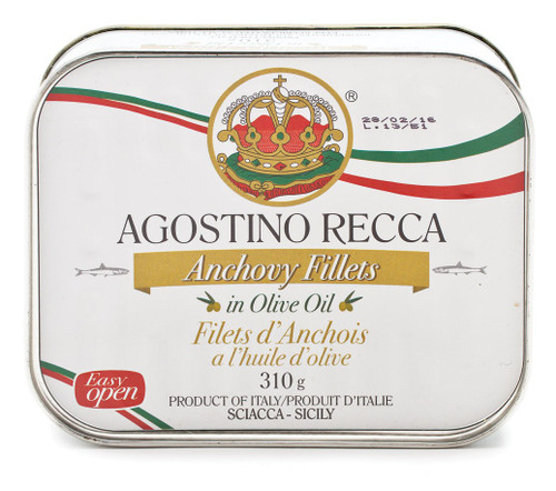 Anchovy Filets In Olive Oil Tin, Recca, Sicily, Italy,  11 oz