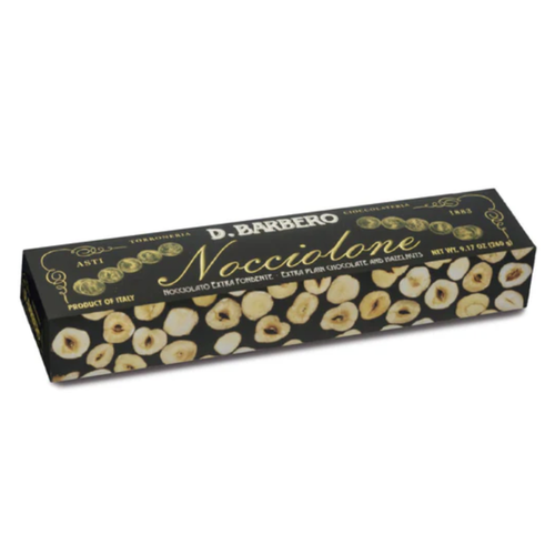 Barbero Nocciolone dark chocolate with roasted hazelnuts 260g