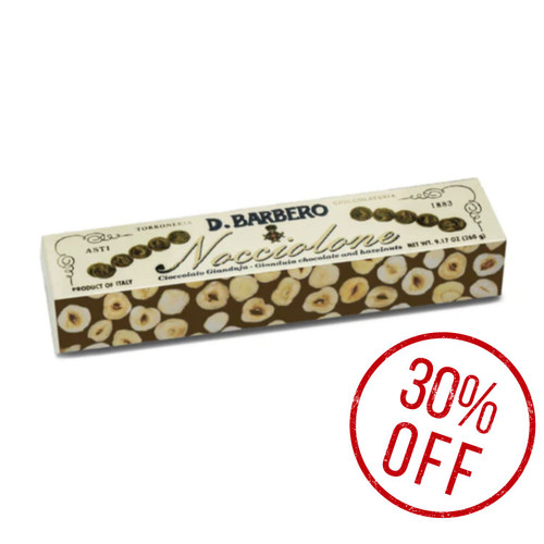 D. Barbero Nocciolone Gianduja with roasted hazelnuts 260g
