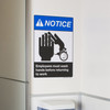 Notice - Employees Must Wash Hands - Vertical Safety Sign