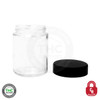 THCR 4oz glass jar with Black Lid
