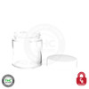 THCR 3oz glass jar with White Lid