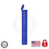 Blue 116mm child resistant pre roll tube open