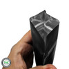 THC Blank Generic Child Resistant Bag, Quarter Ounce (QTY 1,000) - Black