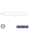 Blank TT Printable, Thermal Transfer Paper Label, Paper Label, 0.5" x 4"(Qty 1000 pcs)