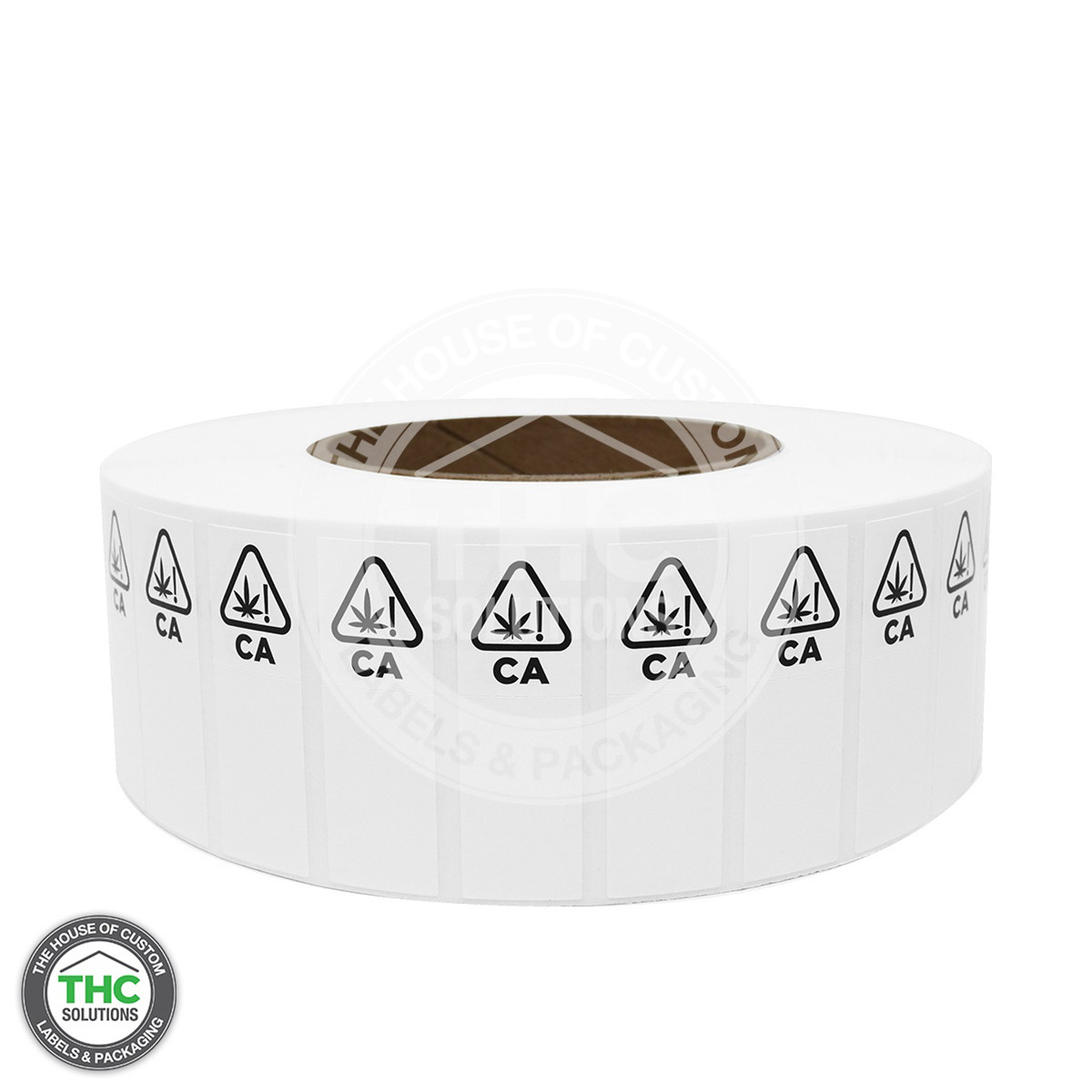 California Symbol White with Perforation Printable Label, 0.625