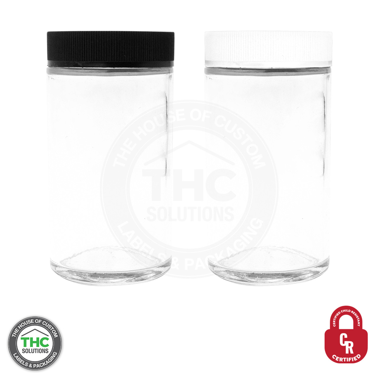8 oz Lidded Glass Jar