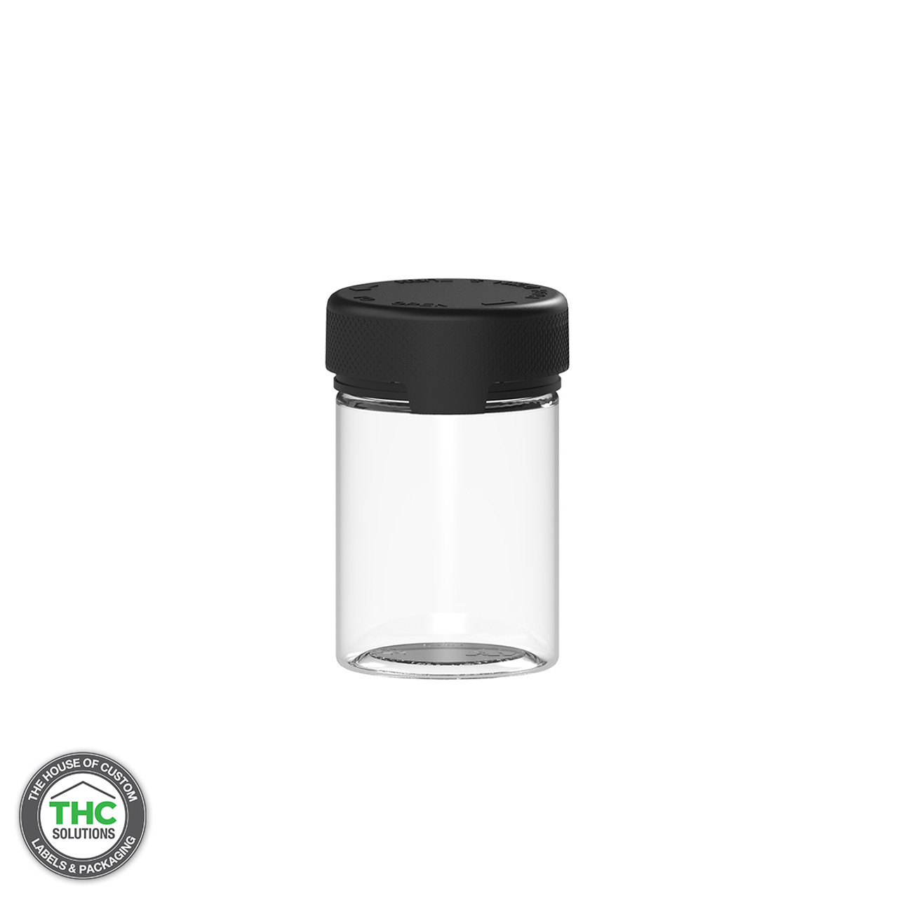 200 Pack) 5ml Thick Glass Containers with Black Lids - Jars for