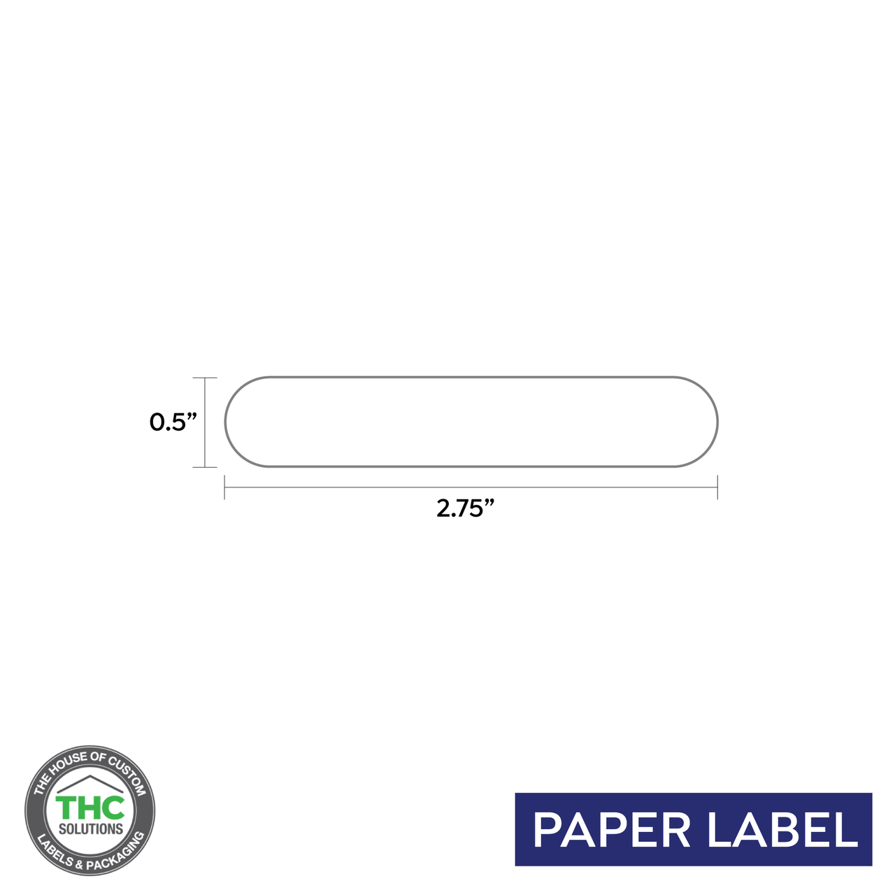 Blank TT Printable, Thermal Transfer Paper Label, Paper Label, 0.5" x 2 ...