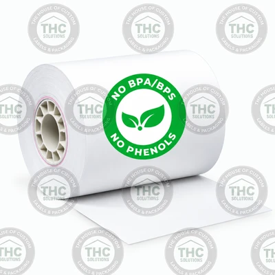 2 1/4" x 85' Non-Phenol Thermal Receipt Paper Rolls | 50 Rolls