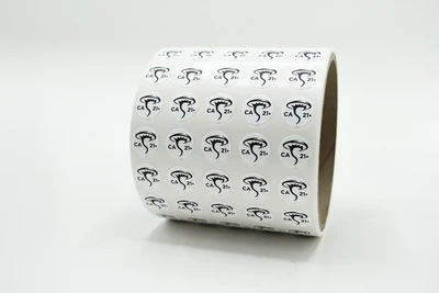 Industry Mushroom Compliance Poly Circle Label, 0.5" x 0.5"