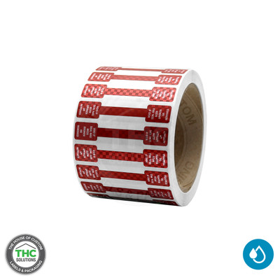 Labelogix Custom Printed Tamper Evident Void Stickers – 500 QTY, 1.75” X 0.75”, USA Made