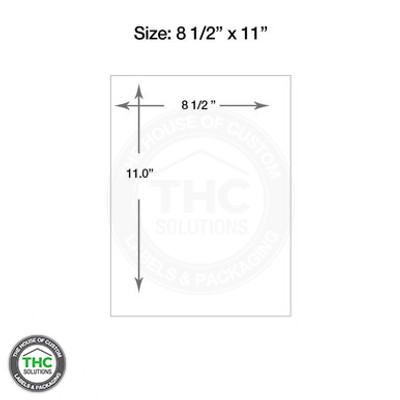8.5" X 11" Laser Printable Sign 100 p/pk