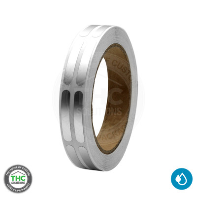 Blank Silver Tamper Evident Label (1,000 Per Roll) Blank Silver Tamper Evident Label (1,000 Per Roll)