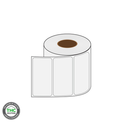 2" X 4" Blank Poly Label (3" Core, 8" Diameter) 2" X 4" Blank Poly Label (3" Core, 8" Diameter)
