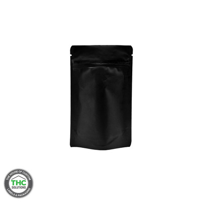 THC Blank Generic Child Resistant Bag, Quarter Ounce (QTY 1,000) - Black
