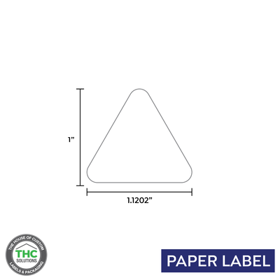 Blank TT Printable Triangle, Thermal Transfer Label, 1.1202" x 1" (Qty 1,000 Per Roll) Blank TT Printable Triangle, Thermal Transfer Label, 1.1202" x 1" (Qty 1,000 Per Roll)