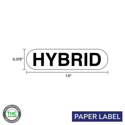 Hybrid Generic Paper Label, 0.375" x 1.5" (Qty 5,000 Per Roll) Hybrid Generic Paper Label, 0.375" x 1.5" (Qty 5,000 Per Roll)