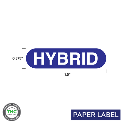 Hybrid Blue Generic Paper Label, 0.375" x 1.5" (Qty 5,000 Per Roll) Hybrid Blue Generic Paper Label, 0.375" x 1.5" (Qty 5,000 Per Roll)